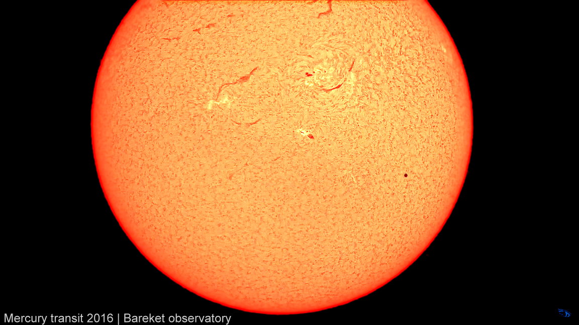 טרנזיט של כוכב הלכת חמה - מעבר חמה על פני השמש